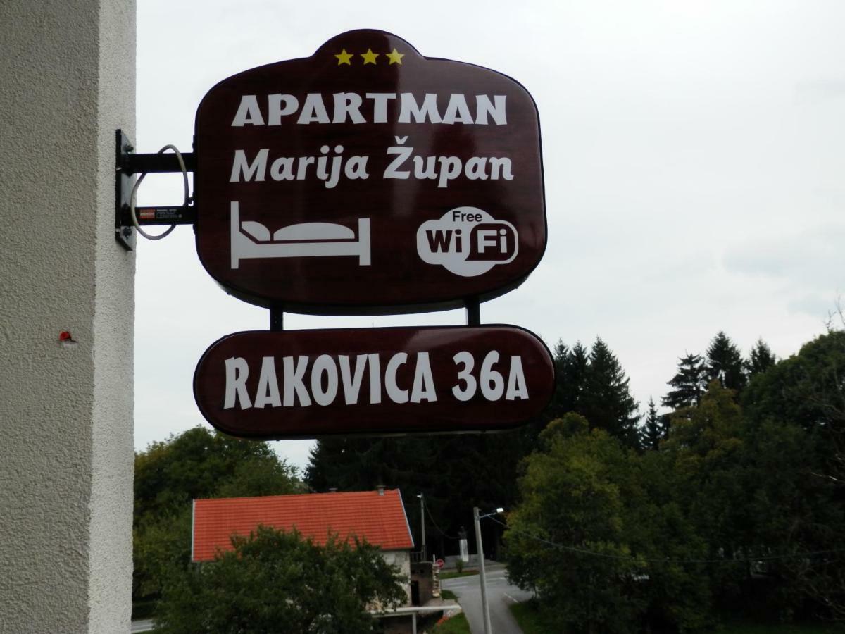 Apartment Marija Zupan Rakovica Eksteriør billede